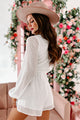 Forever In My Mind Long Sleeve Cut-Out Romper (Off White) - NanaMacs