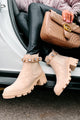 Finished With You Rhinestone Strap Booties (Nude) - NanaMacs