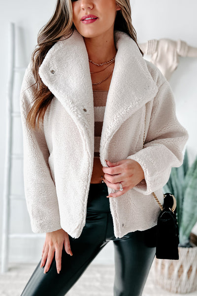 Highland Hideaway Sherpa Jacket (Ivory) - NanaMacs