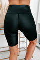 Challenge Me High Waisted Biker Shorts (Black) - NanaMacs