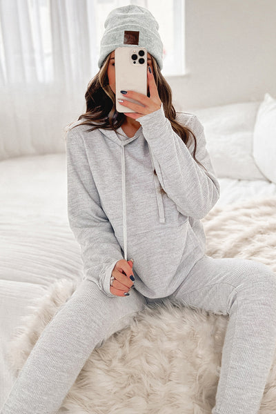 Easy Decisions Corded Two Piece Set (Heather Grey) - NanaMacs