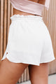 These Simple Rules Ruffle Waist Shorts (Off White) - NanaMacs