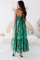 Some Kind Of Wonderful Floral Maxi Dress (Kelly Green) - NanaMacs