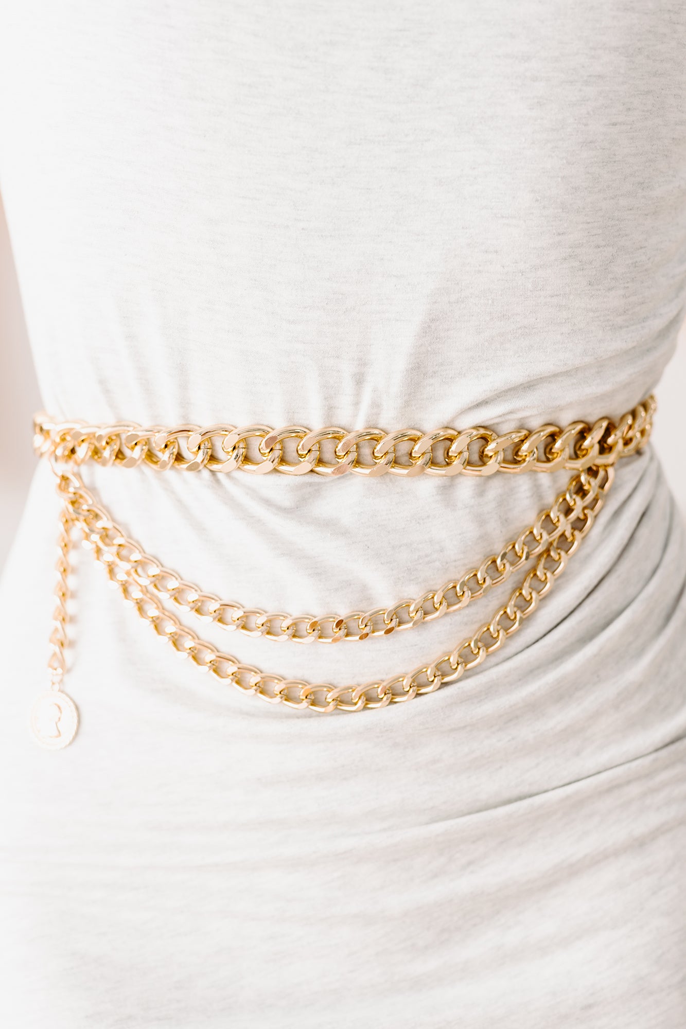 Unfazed Layered Chain Belt (Gold) - NanaMacs