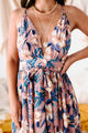 Days Of Beauty Floral Print Maxi Dress (Mauve) - NanaMacs