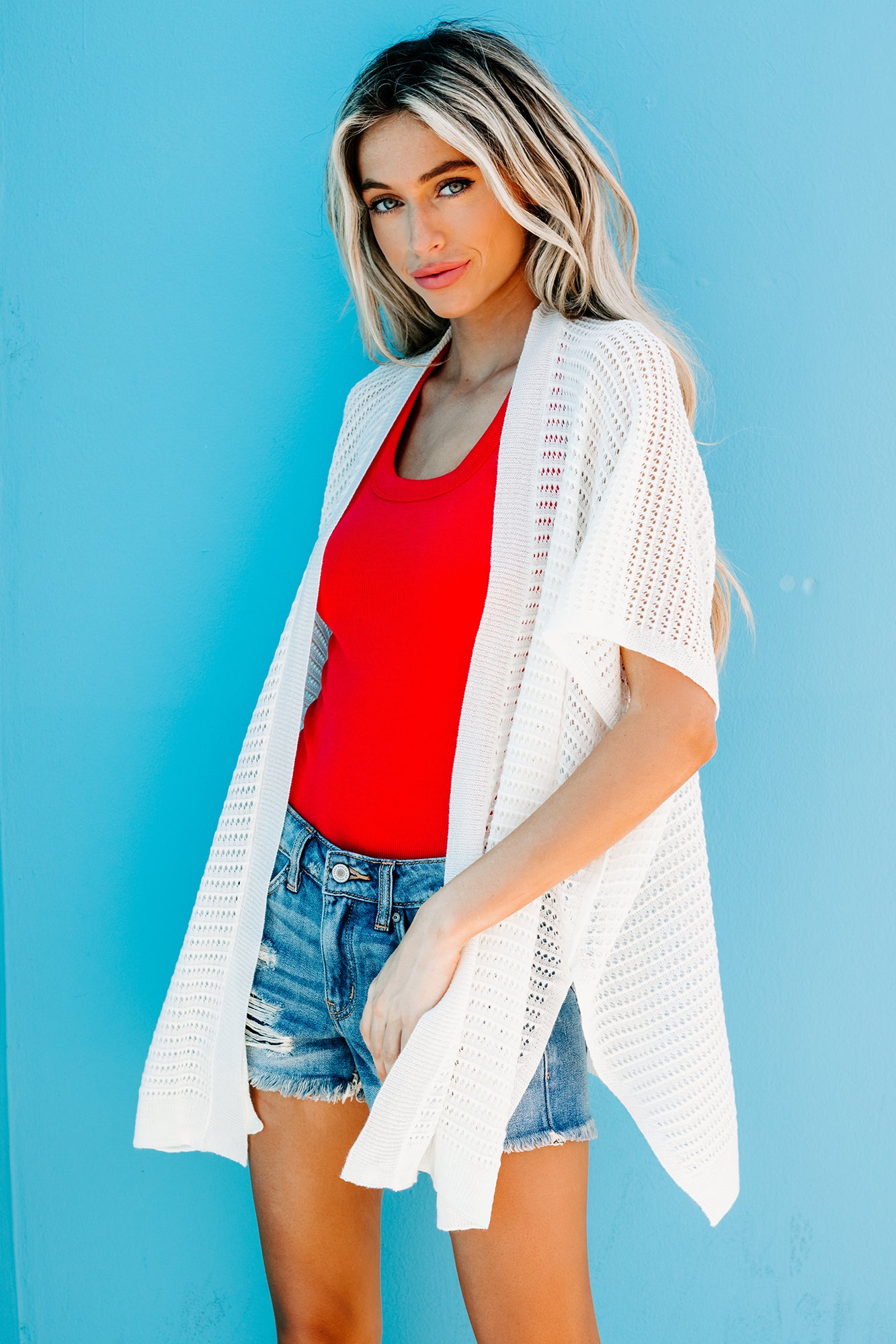 Ivory clearance kimono cardigan