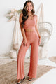 Rest & Relaxation Ribbed Two-Piece Set (Rose) - NanaMacs
