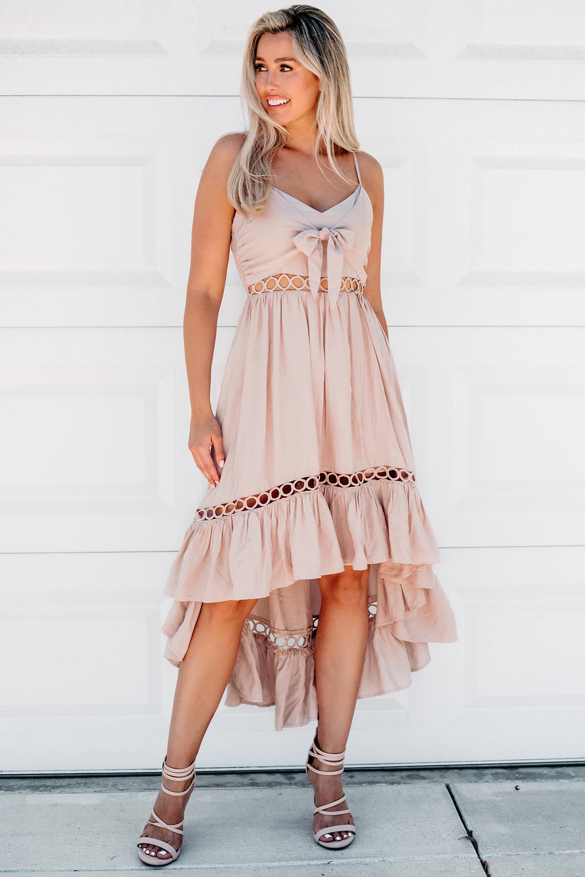 Blair cut out high-low dress