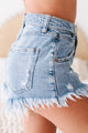 Flaunt What You Got High Rise Frayed Denim Shorts (Medium) - NanaMacs