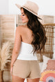 Waiting For A Sign V-Wired Strapless Chiffon Top (Ivory) - NanaMacs
