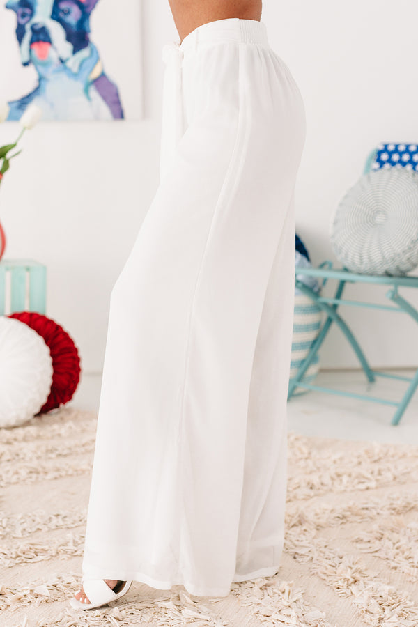 My Inspiration High Waisted Wide Leg Pants (Ivory) - NanaMacs