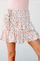 Spring Surprises Ruffled Floral Mini Skirt (Cream) - NanaMacs