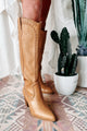 Finley Billini Knee High Western Boots (Camel) - NanaMacs