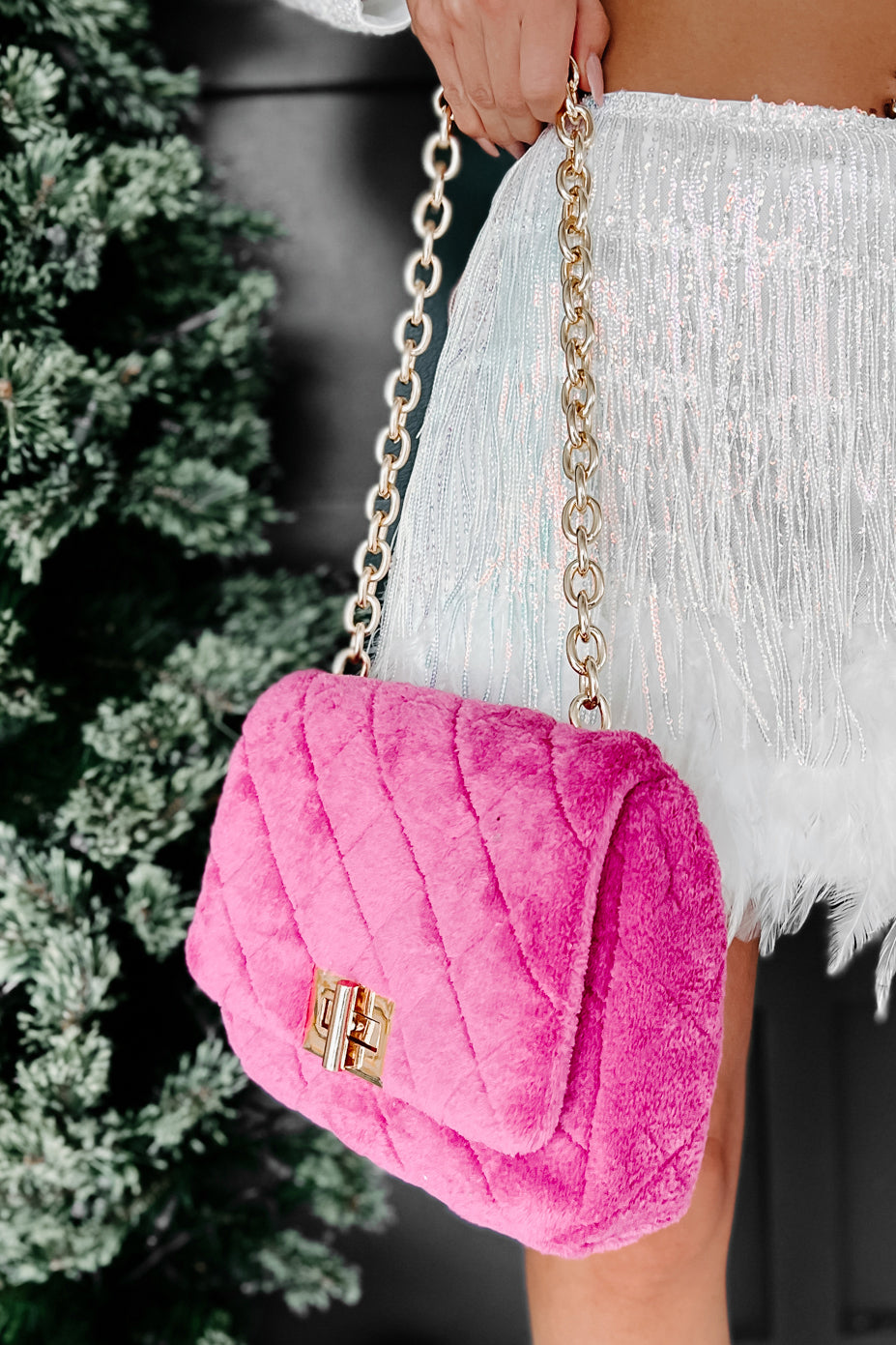 Chanel Medium Shearling 19 Flap Bag - Pink Shoulder Bags, Handbags