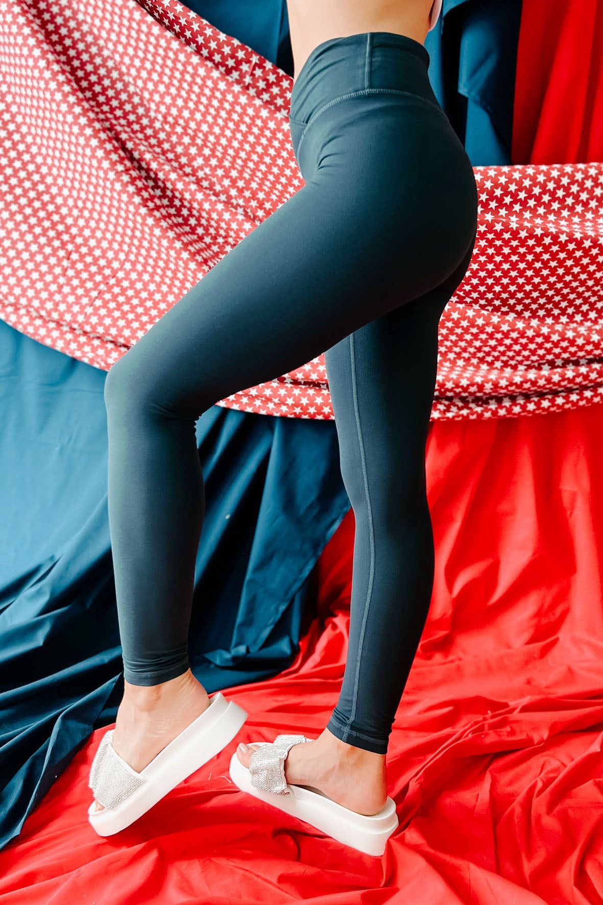 Beautifully Basic Buttery Soft Cross-Over Leggings (Nocturnal Navy
