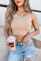 Absolutely Necessary Ribbed Crop Top (Nude) - NanaMacs