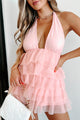 Born To Party Tiered Tulle Mini Dress (Mauve) - NanaMacs