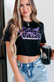 "Witchy Vibes" Glitter Graphic - Multiple Shirt Options (Black) - Print On Demand - NanaMacs