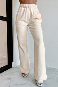 Keeping Casual Wide Leg Pant (Cream) - NanaMacs