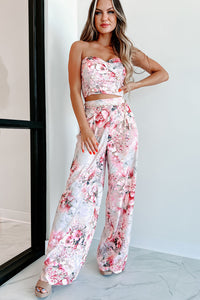 Beautiful Purpose Floral Two-Piece Set (Pink Multi) - NanaMacs