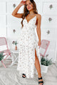 No One Else But You Floral Maxi Dress (White Multi) - NanaMacs