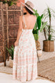 Mixed Emotions Tie-Shoulder Smocked Waist Floral Maxi Dress (Sage/Multi) - NanaMacs
