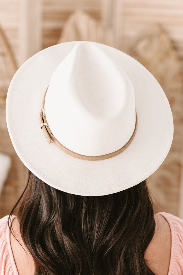 Gorgeous Days Felt Fedora Hat (Ivory) - NanaMacs