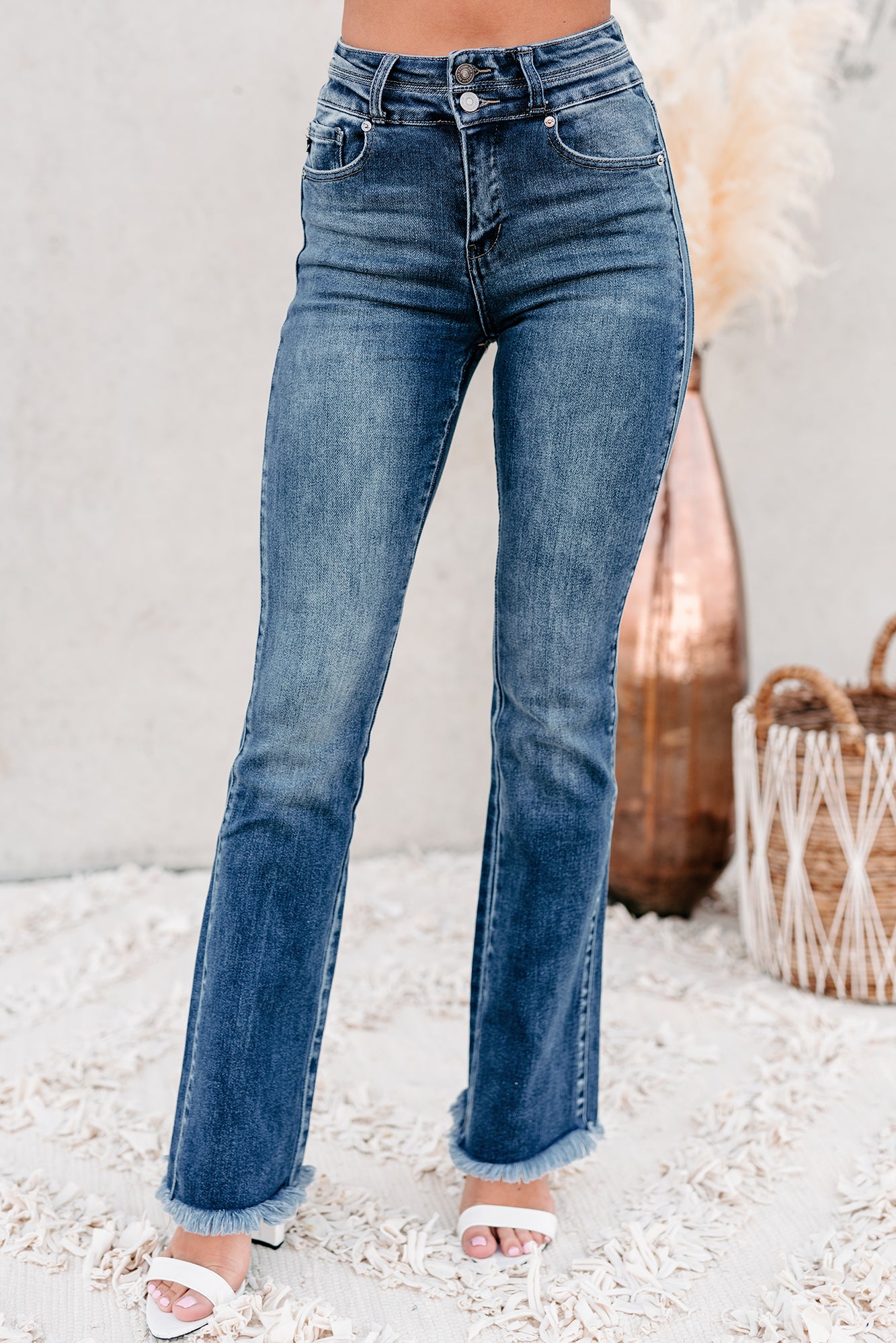 Stockyard Stylish High Rise Boot-Cut Kancan Jeans (Medium) - NanaMacs