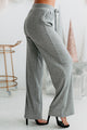 Quick Snooze Ribbed Crop Top & Pants Set (Heather Grey) - NanaMacs