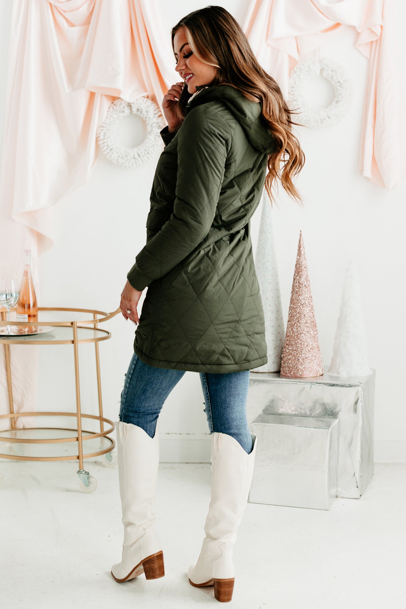 Winterized & Stylized Reversible Coat (Olive/Natural) - NanaMacs