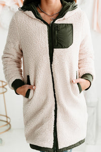 Winterized & Stylized Reversible Coat (Olive/Natural) - NanaMacs