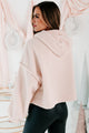 Destined To Be Different Oversized Fleece Hoodie (Pale Pink) - NanaMacs