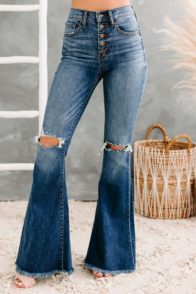 Sneak peek bell bottom jeans hot sale