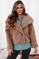 Cold Front Conditions Button-Front Sherpa Jacket (Toffee) - NanaMacs