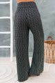 Duchess Tweed Wide Leg Pants (Black) - NanaMacs