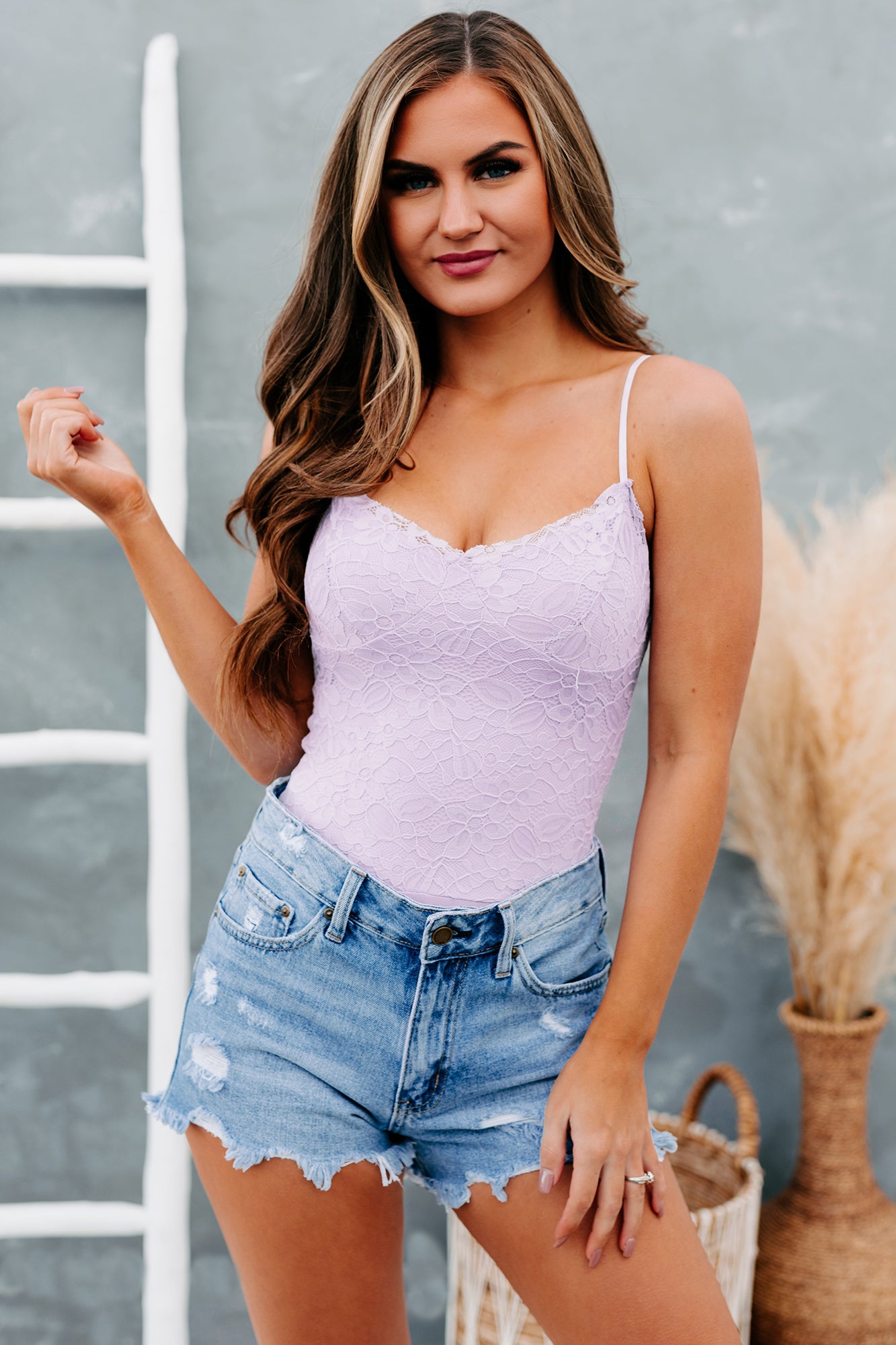 Lilac deals lace bodysuit