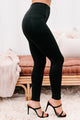 Gym Babe Full-Length Side Pocket Leggings (Black) - NanaMacs