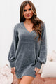 Aspen Outings Chenille Knit Sweater Dress (Charcoal) - NanaMacs