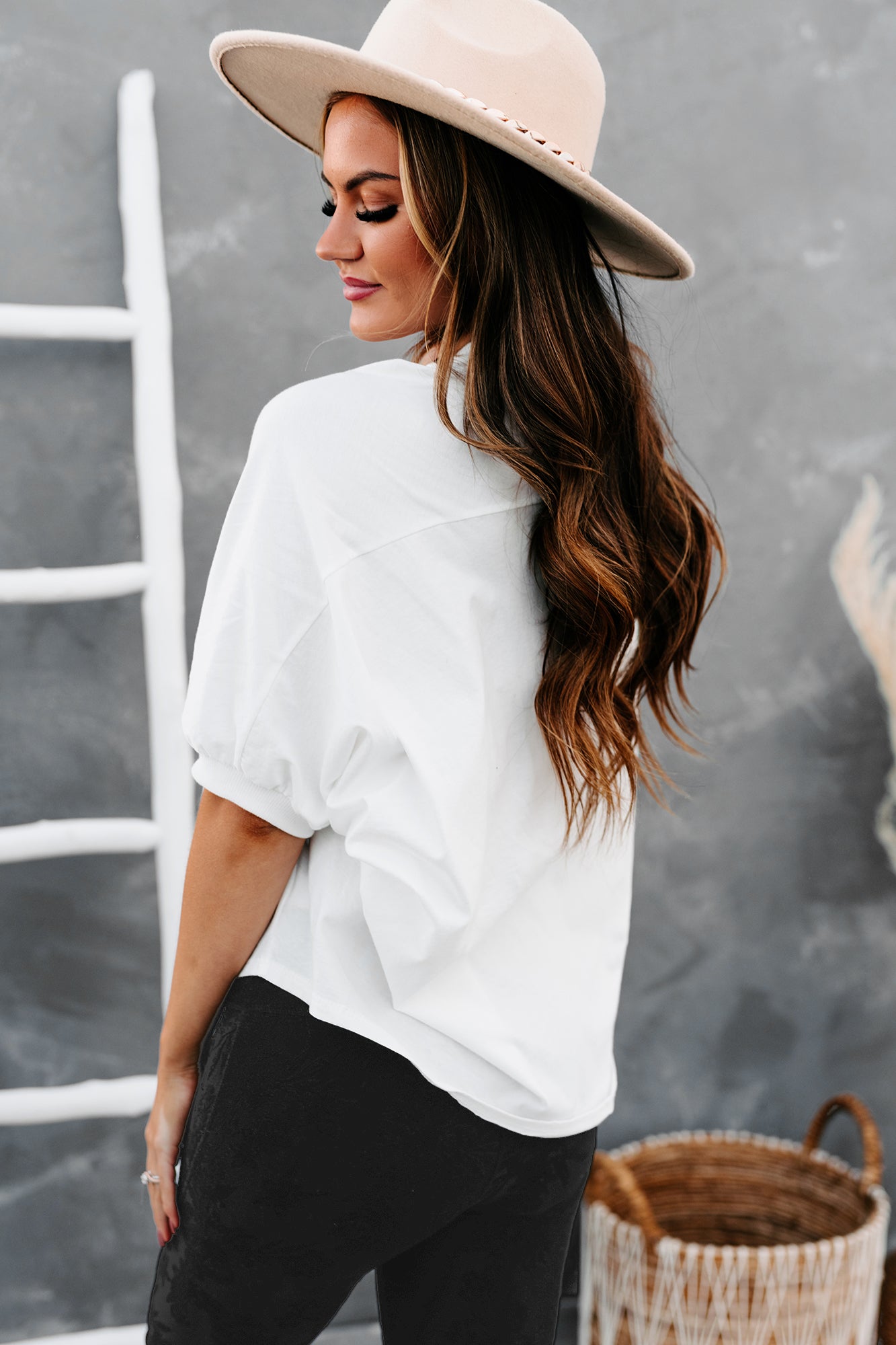 Take My Advice Puffy Sleeve Top (White) - NanaMacs