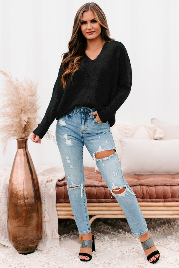 Cleobella Sneak Peek High Rise Distressed Skinny Jeans (Medium Light) - NanaMacs