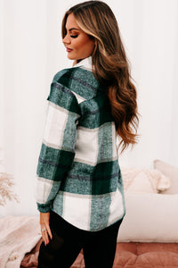 Shift In The Wind Plaid Shacket (Green) - NanaMacs