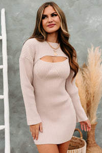 A Moment In Time Ribbed Sweater Knit Set (Blush) - NanaMacs