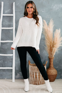 Completely In Love Chenille Knit Sweater (Ivory) - NanaMacs