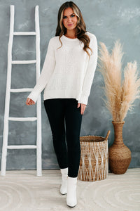 Completely In Love Chenille Knit Sweater (Ivory) - NanaMacs