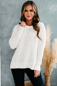 Completely In Love Chenille Knit Sweater (Ivory) - NanaMacs