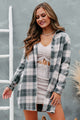 Talk To Me Nice Plaid Flannel Button-Front Shacket (Pink) - NanaMacs