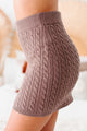 Starting Today Cable Knit Two Piece Set (Cocoa) - NanaMacs