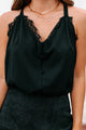 Hot Gossip Lace Trim Bodysuit (Black) - NanaMacs