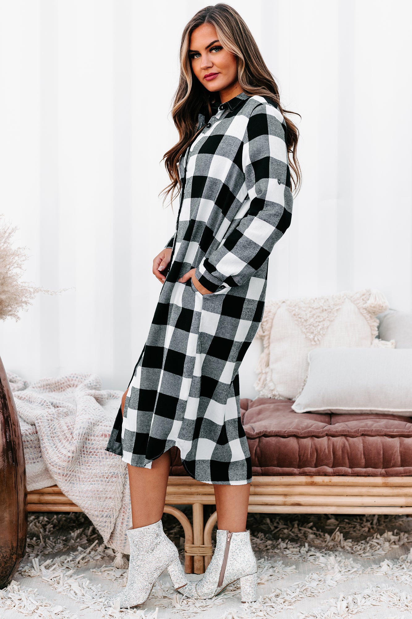 Flannel hot sale duster cardigan