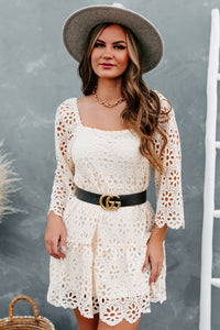 Daisy Dreams Crochet Lace Dress (Vintage Ivory) - NanaMacs